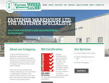 Tablet Screenshot of fastenerwarehouse.ca